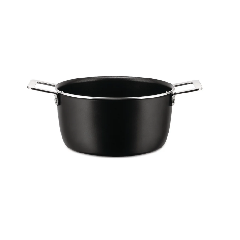 Alessi Kookpan Pots and pans zwart 20 cm zonder deksel antikleef