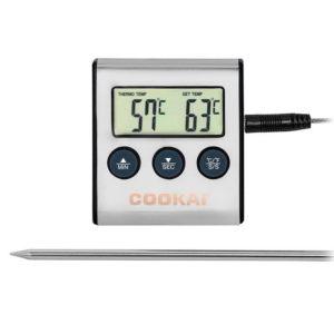Cookai kernthermometer en timer met voelerdraad 0 - 300 graden