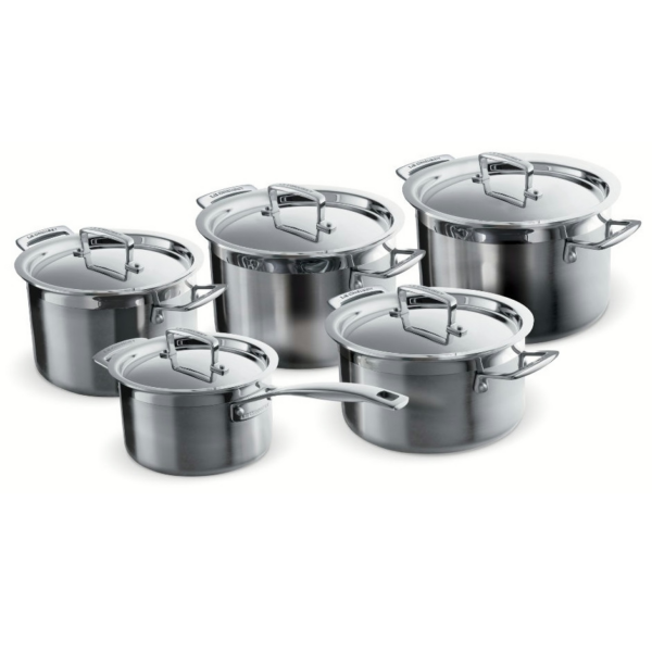 Le Creuset Magnetik Multiply pannenset 5-delig RVS inductie