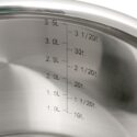 Detail van Le Creuset Magnetik RVS kookpannen met glazen deksels