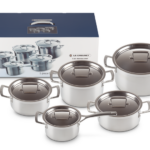 Le Creuset Magnetik 5-delige RVS pannenset met deksels