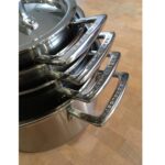 Complete Le Creuset Magnetik pannenset met steelpan en kookpannen