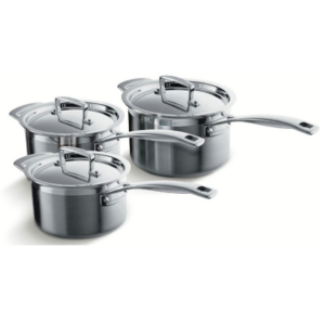 Le Creuset Magnetik steelpannen set 3 delig