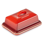 aardewerk botervloot kersenrood le creuset