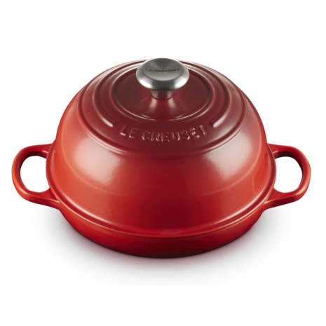 LeCreusetbroodpanSignature24cmkersenrood LeCreusetbroodpanSignature24cmkersenrood