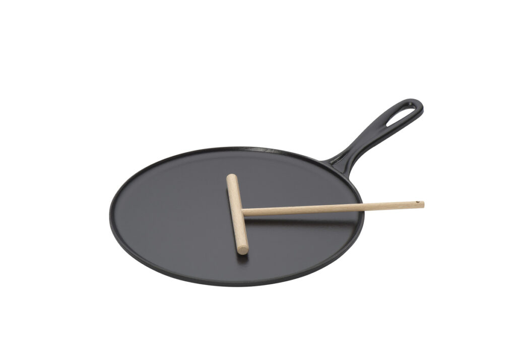 4BIG.fun BRIZOLL Gietijzeren Pan 22 cm 40 mm Diep met Glazen Deksel en