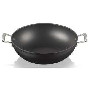 Le Creuset anti aanbak wokpan 30 cm, hoog 9 cm met tegengreep