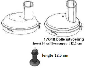 Magimix deksel bol 4200 - 5200 voor schijvensupport 12,5 cm