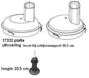 Magimix deksel plat 4200 - 5200 voor schijvensupport 10,5 cm