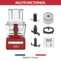 Magimix keukenmachine met accessoires voor efficiënt koken en bereiden in stijl.