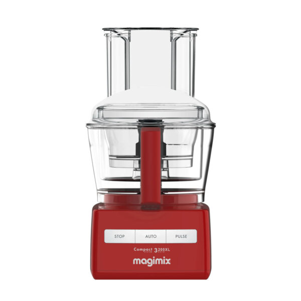 Magimix keukenmachine Compact System 3200 XL in rood – veelzijdig en krachtig voor elke keuken.