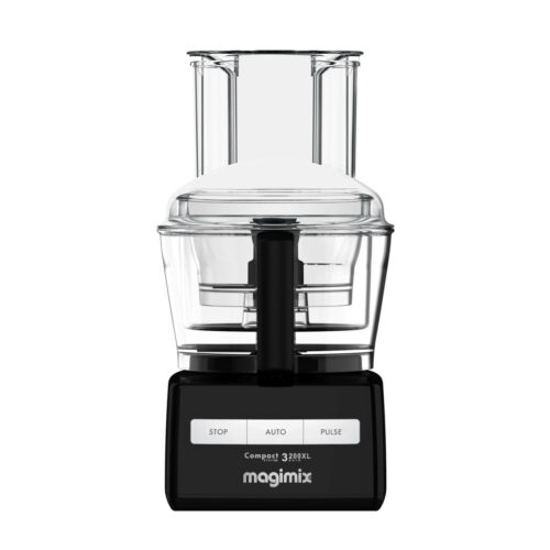 Magimix Compact System 3200 XL keukenmachine in zwart, ideaal voor het bereiden van maaltijden.