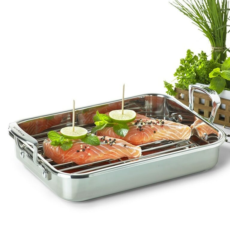 Scanpan Impact Braadslede met rooster 42 x 26 cm