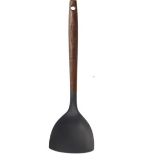 Scanpan Gecarboniseerde Keukentools – Houten Handvat - Spatel zonder sleuven