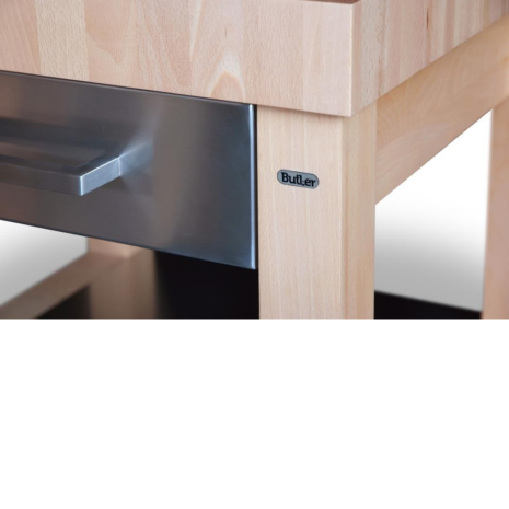 butler keukentrolley kopshout blad en rvs tussenbladen butler keukentrolley kopshout blad en rvs tussenbladen