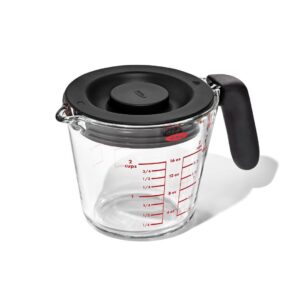 Oxo maatkan glas met deksel 500 ml