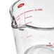 oxo maatkan glas met deksel 250 ml