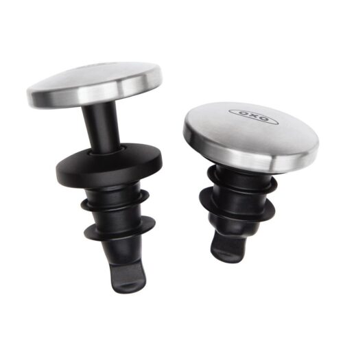 oxo wijnflesstop steel set van 2 oxo wijnflesstop steel set van 2