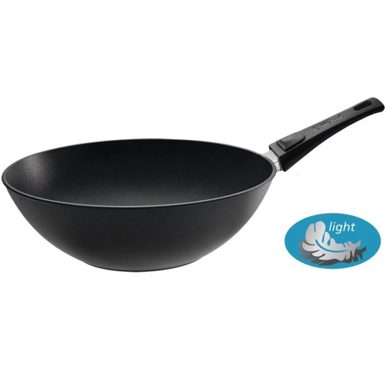 Eurolux wok met afklikbare steel antikleef