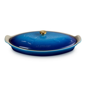 Le Creuset Aardewerk ovenschaal vis Heritage - Azureblauw