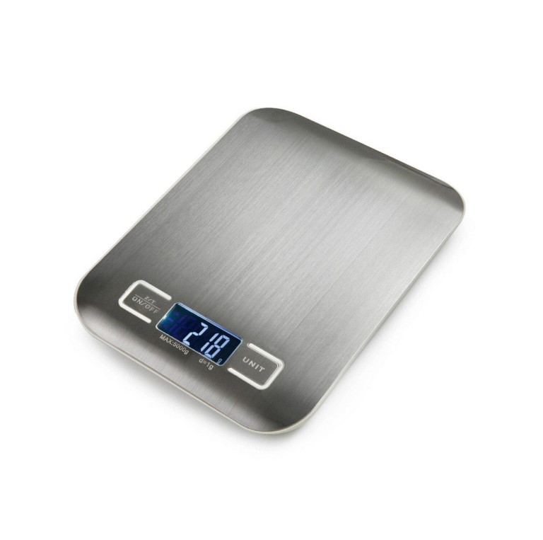 Ibili Mini digitale weegschaal rvs tot 5 kg 1 gram nauwkeurig
