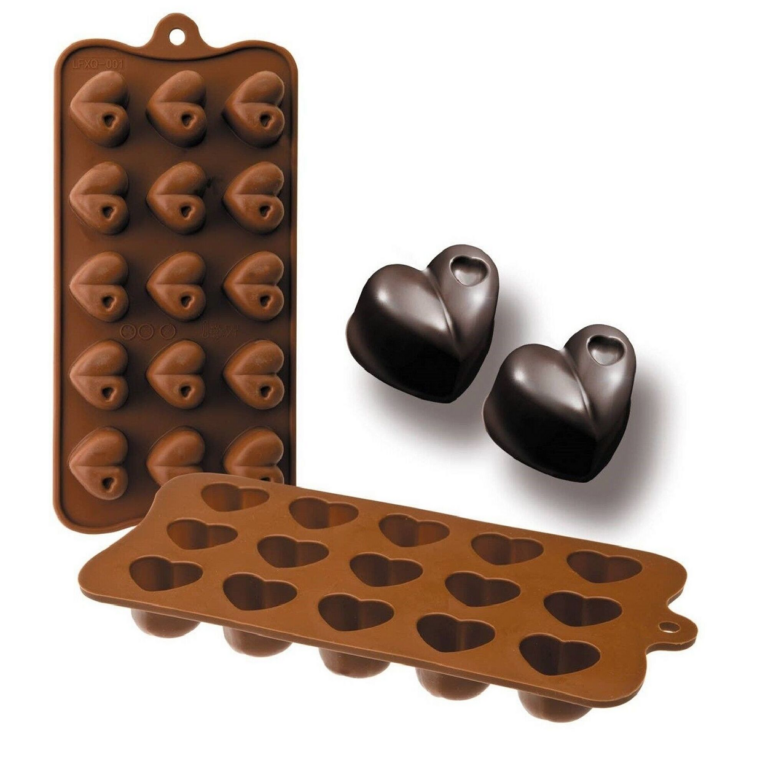 Ibili Siliconen chocolade hart op hart vorm