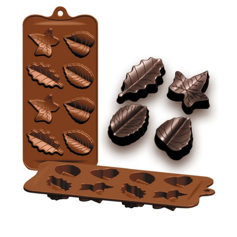 Ibili Siliconen chocolade blad vorm