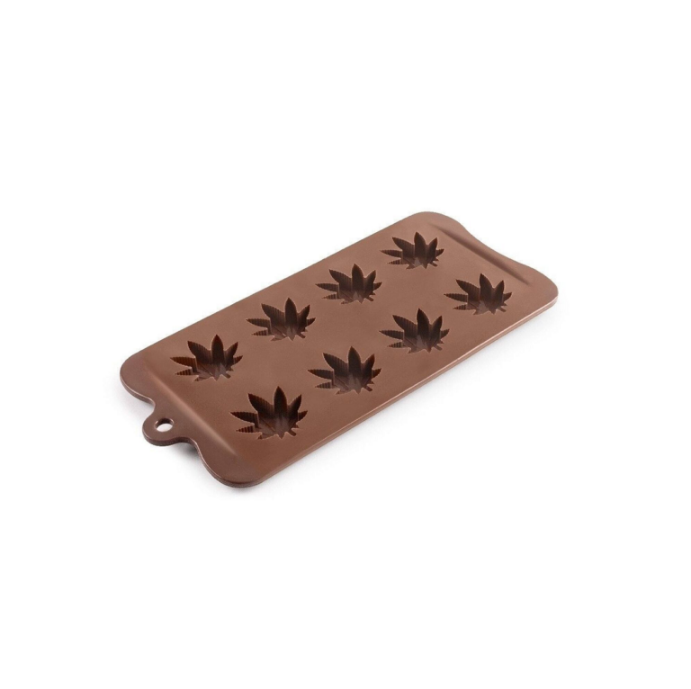 Ibili Siliconen chocolade cannabis blad vorm