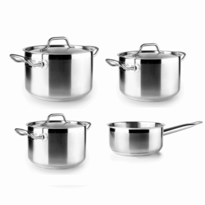 Ibili Pannenset Ebbe Inductie 4 Delig RVS Kookpannen