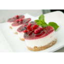 ibili siliconen ronde springvorm met glasbodem strawberry