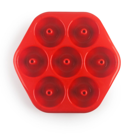 ibili siliconen doughnut bakvorm 7 stuks strawberry ibili siliconen doughnut bakvorm 7 stuks strawberry