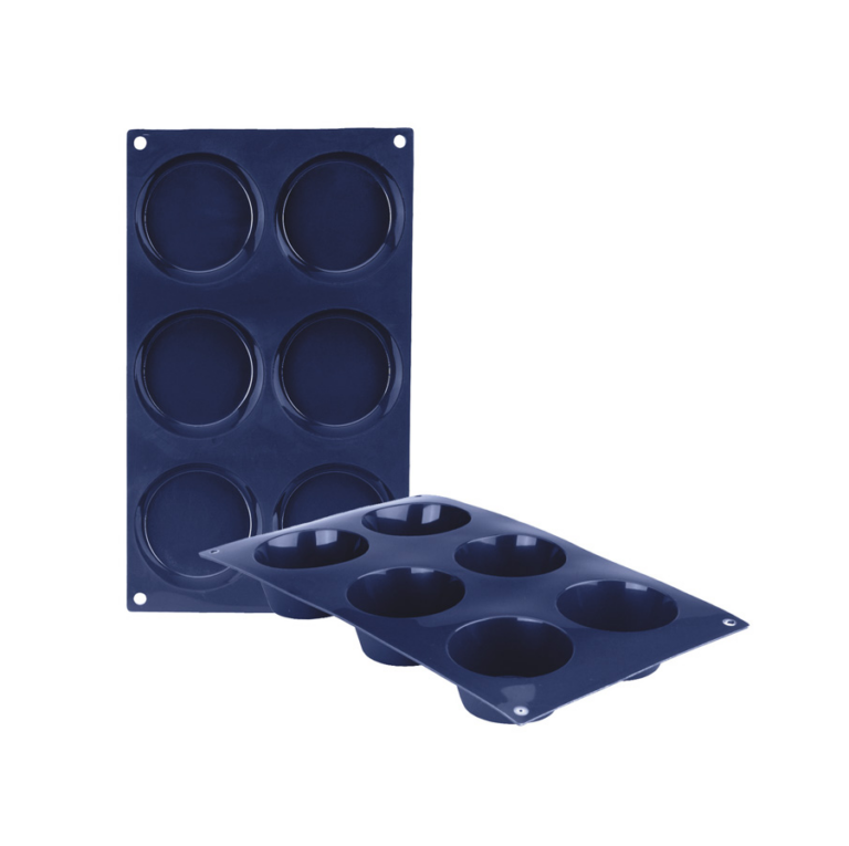 Ibili Siliconen muffinvorm 6 cups Blueberry