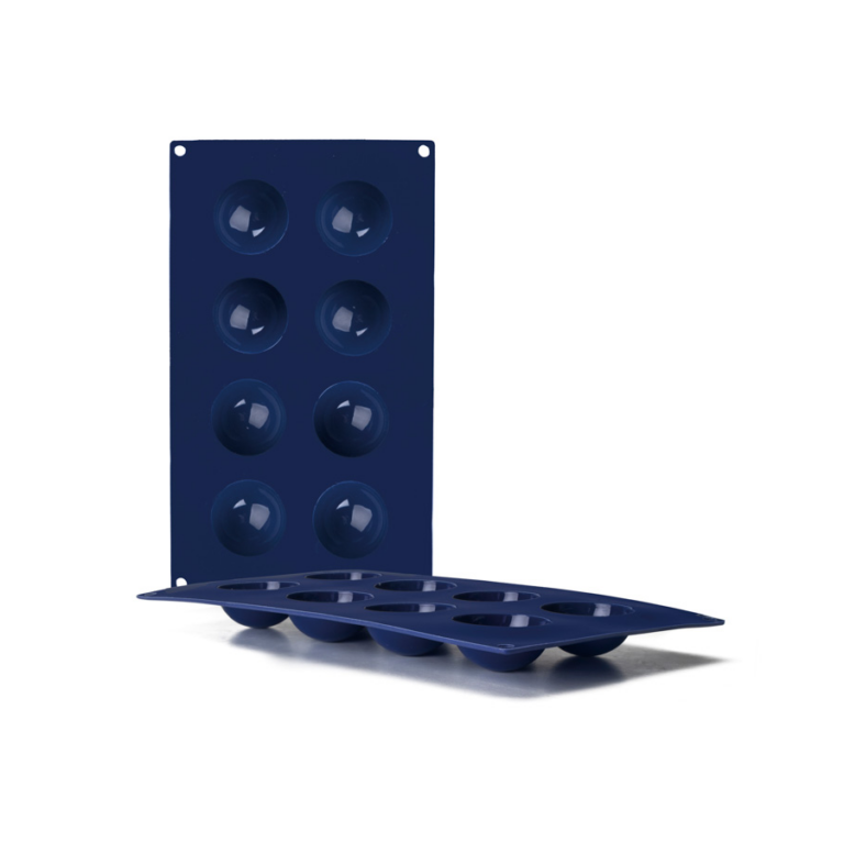 Ibili Siliconen halfrond vorm 8 cups 5 cm Blueberry