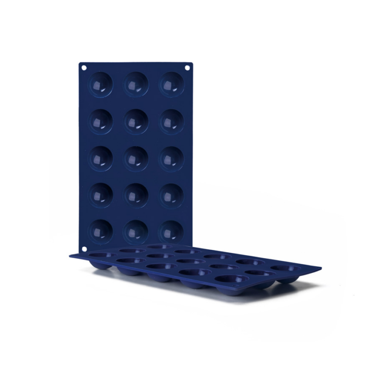 Ibili Siliconen halfrond vorm 15 cups 4 cm Blueberry