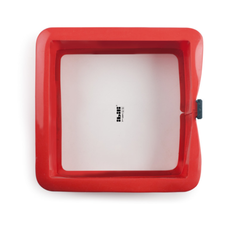 ibili siliconen vierkante springvorm met glasbodem strawberry ibili siliconen vierkante springvorm met glasbodem strawberry