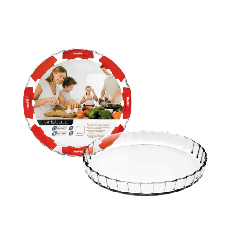 Ibili Gekartelde taartvorm rond Kristall Borosilicaat