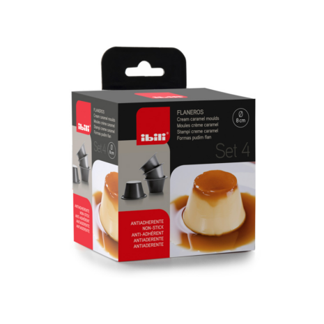 ibili set van 4 puddingvormen 8 cm moka ibili set van 4 puddingvormen 8 cm moka