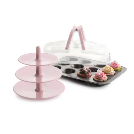 ibili muffin bakvorm 12 cups met stand en transportbox moka ibili muffin bakvorm 12 cups met stand en transportbox moka