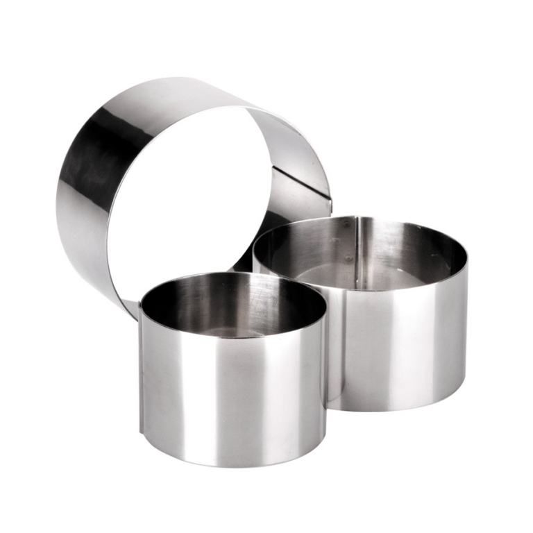 Ibili Ronde kookring rvs 6 stuks 6 cm hoog