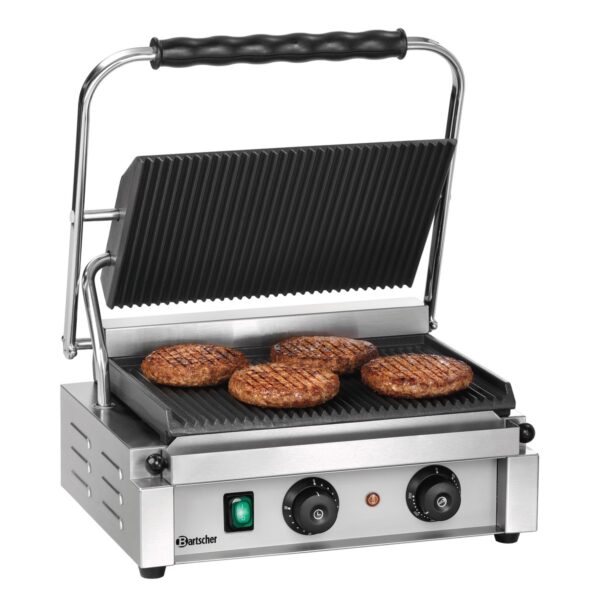 contactgrill panini 1 ribbel timer bartscher