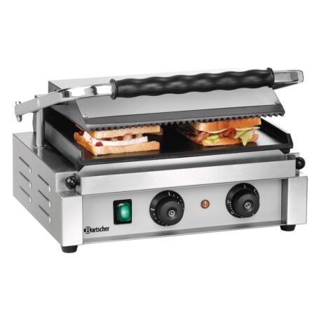 contactgrill panini 1 glad ribbel timer bartscher contactgrill panini 1 glad ribbel timer bartscher