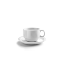 koffie kop en schotel 230 ml set van 6 stuks ibili