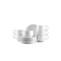 koffie kop en schotel 230 ml set van 6 stuks ibili