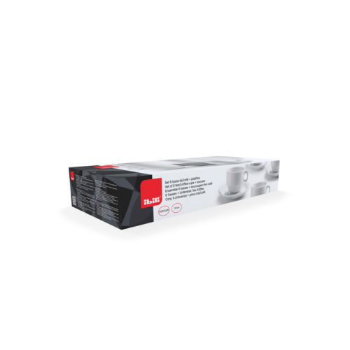 koffie kop en schotel 170 ml set van 6 stuks ibili koffie kop en schotel 170 ml set van 6 stuks ibili