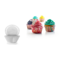 cupcake vorm wit papier 100 stuks ibili