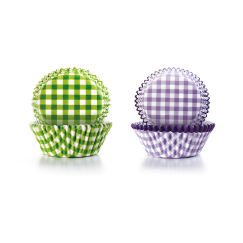 cupcake vorm vierkantjes groen en paars papier 100 stuks ibili cupcake vorm vierkantjes groen en paars papier 100 stuks ibili