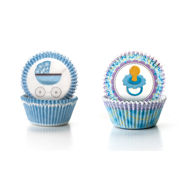Cupcake vorm baby papier 100 stuks