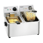 friteuse rvs dubbel 2 x 4 liter bartscher
