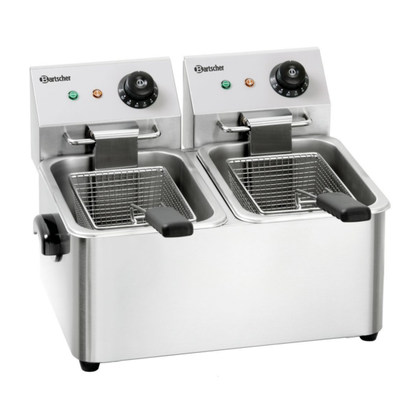 friteuse rvs dubbel 2 x 4 liter bartscher friteuse rvs dubbel 2 x 4 liter bartscher