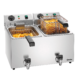 friteuse rvs dubbel 2 x 8 liter plus bartscher